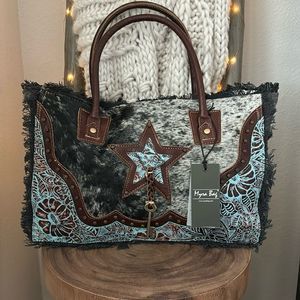 Myra Bag Articulate Canvas Hairon Bag